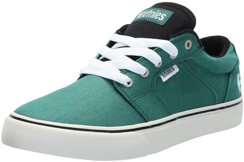 Etnies herr Barge LS Skate-sko, grön/svart/vit, 8,5 UK, Grön svart vit, 42.5 EU