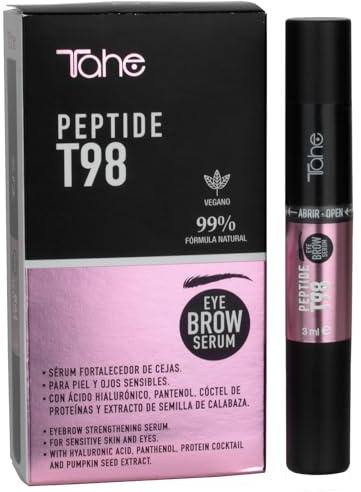 Tahe Peptide T98 Eyes EyeBrow ögonbrynsförstärkare serum med hyaluronsyra, panthenol, protein och pumpafrön extrakt, 3 ml