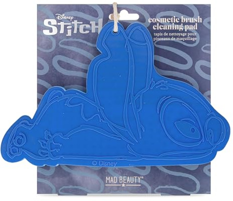 Mad Beauty - Tapis de nettoyage pour pinceaux de maquillage Stitch Disney Stitch Denim