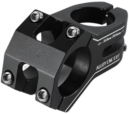 Attacco manubrio da ciclismo, attacco MTB, Attacco manubrio MTB corto per discesa, Attacco Manubrio Cavo Ultraleggero, Riser Attacco Manubrio MTB Ammortizzante per Downhill XC/BMX/Trail