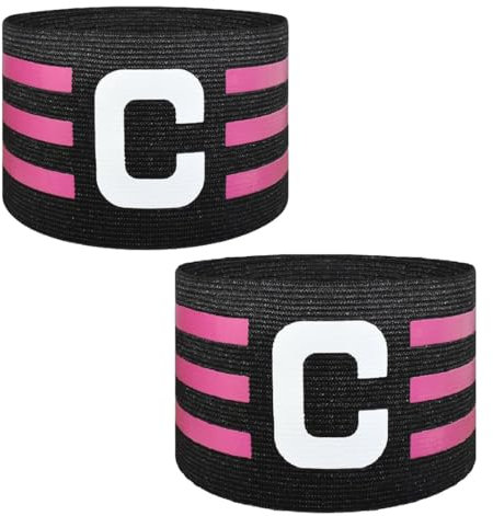 GXGM 2 STK Kapitänsbinde Fußball Armbinde Erwachsene Junior Verstellbare Captain Armband Elastic Kapitäns Armbinden Fußball Armband Gummizug Spielführerbinde für Herren Mädchen Viele Sportarten