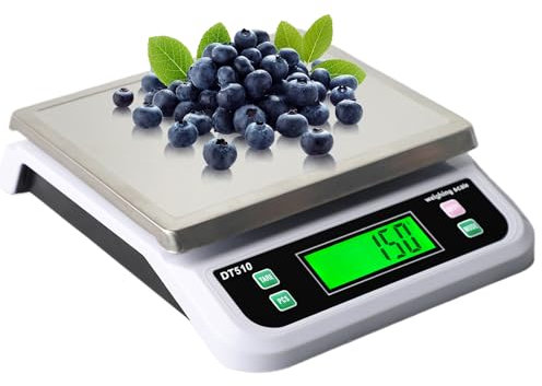 YBVXYV Bilancia da Cucina Professionale 40kg bilancia cucina ad Alta Precisione 1g Bilancia per Alimenti con Display LCD Bilancia Elettronica Funzione Tara Conteggio PCS e 6 Unità