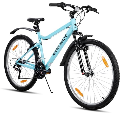 HILAND 26 Zoll Mountainbike für Frauen, 18-Gang Schaltung, Damen Mountainbike mit V-Bremsen, Robustes MTB für Frauen, Grün