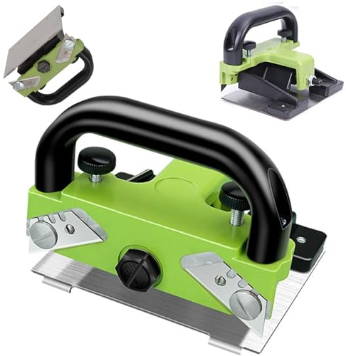 Cortadora De Pisos Laminados, Cuerpo De Aleación De Aluminio Y Base De Acero Inoxidable, Cuchilla De Empuje Sin Costuras De Plástico PVC con 5 Juegos De Cuchillas, para Hogar, Oficina Y Decoración