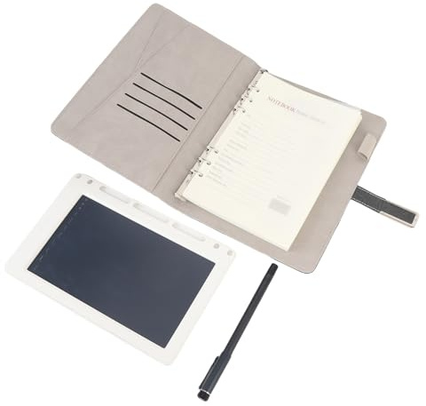 Generic Digital Smart Pen Notebook Sincronizzazione in Tempo Reale Digitalizzazione per Prendere Appunti, Disegno, Archiviazione Offline, Connessione BT5.0 per Telefoni, Tablet (BLACK)