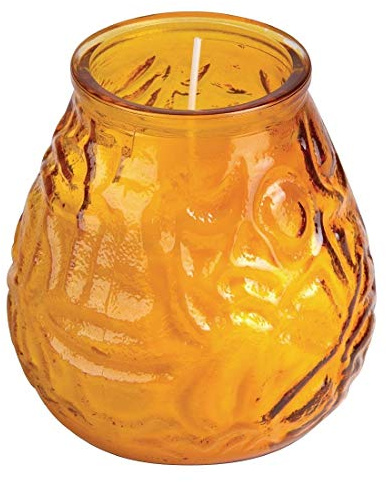 Bolsius 103822580319 Low Boy Bar Light Amber, 75 hours (Pack of 12)