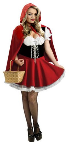Forever Young Deluxe Little Red Riding Hood Storybook Woman Halloween Fancy Dress Costume (Women: 8)