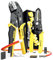 DxCRIMP Stecker Crimpzange mit abisolierzange Set,Professionelle Crimpzange für Mikrostecker,(0,03-0,5mm²/AWG 32-20) für Dupont,JST Serie(XH/SM/SYP/PH),KF2510,VH3.96mm,Molex,AMP EI-Serie,JST Werkzeug