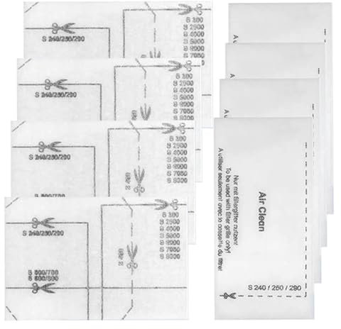 JALEVID Staubsauger Filter für Staubsauger, 8 Stück Motorschutzfilter Abluftfilter Staubsaugerfilter SAC20/30 Microfilter Kompatibel für miele Complete C1/2, Classic C1, S200-S899, S2000-S8999