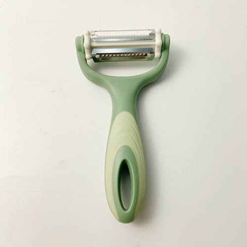 Pelapatate frutta e verdura con 3 lame affilate (verde)