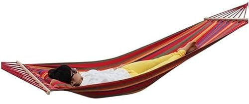 Hängmatta Utomhus 200x80 Cm 1 Person Utomhushängmatta, Bärbar Camping Utomhushängmatta Med Bärväska För Sovrum Hängmatta Camping(B)