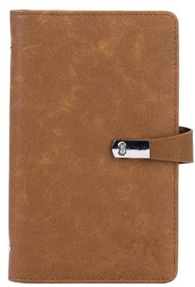Qerwsdty Organisateur de Support de Livre de Cartes, Livre de Support de Carte de Visite Portable pour et Femmes, Capacité de 120 Cartes, Livret de Cartes de Visite Marron