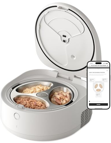 PETLIBRO Automatischer Katzenfutterspender Nassfutter mit Edelstahlnapf, gekühlter automatischer Katzenfutterspender mit Halbleiterkühlung, 3 frische Mahlzeiten für 3 Tage, App-gesteuerter