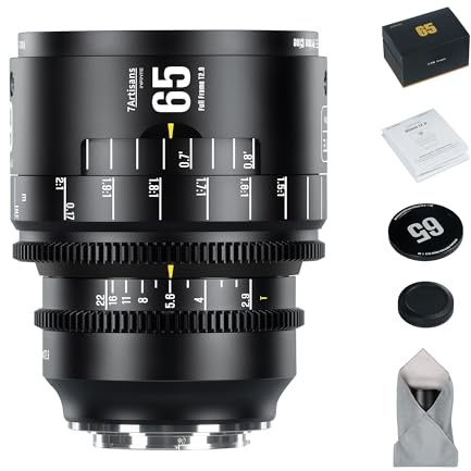 Obiettivo cinematografico a focale fissa 7artisans MF65mm T2.9 Macro 2X Infinite Series, full-frame, a grande apertura, compatibile con Nikon Z Mount Z9, Z8, Z7, Z72, Z6, Z62, Z63, Zf, Z5, Z5II