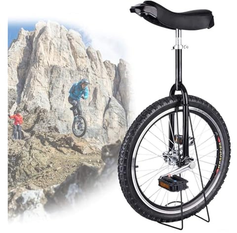 Enhjuling, 24/20/18/16 tums halkfria hjul mountainbike-däck for självbalanserande träningscykel(Schwarz,18inches)
