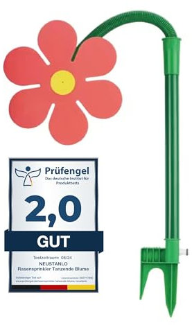 Neustanlo | Rasensprinkler Tanzende Blume | farblich Sortiert | Bewässerung Sprenger beweglich | der ideale Spaß für den Garten