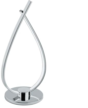 EGLO LED bordslampa Roncade, 1-flammig bordslampa | nattduksbordslampa i aluminium och plast, färg: krom, inklusive strömbrytare