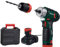 Parkside Akku-Bohrschrauber PBSA 12 D2 12V Akku PAPK 12 A2 und Ladegerät PLGK 12 A2 inklusive LED-Licht 2-Gang-Getriebe Einstellbare Drehgeschwindigkeit und Quick Stop