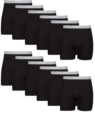 Hanes Men Hanes Boxer Briefs, Cool Dri Moisture-Wicking Underwear, Cotton No-Ride-up for Men, Multi-Packs Available