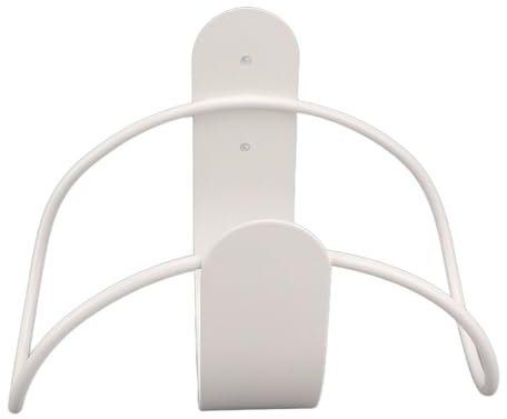 Aramox Support de Cintre pour Tuyau D'arrosage, Supports de Support de Tuyau D'arrosage en Acier Inoxydable, Support de Rangement pour Tuyau D'arrosage, Crochet Mural pour Tuyau (WHITE)