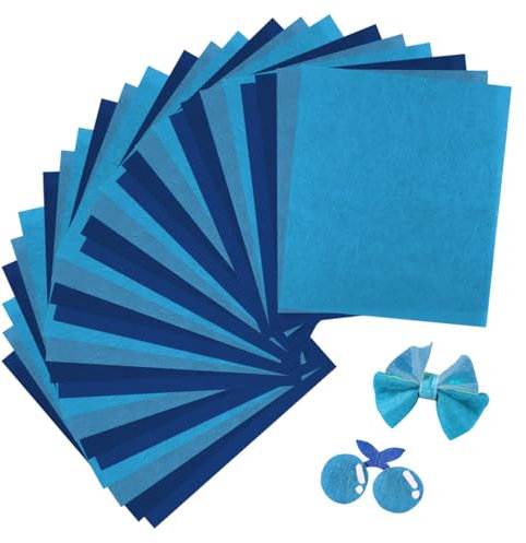 Osuter Filz zum Basteln,1mm Filz Zum Nähen,20 x 30 cm Filzstoff,20 Stück Felt Sheets for Crafts,Weicher Bastelfilz Basteln,Filzstoff Bastelfilz für Handarbeit DIY Nähprojekt Party Dekorationen