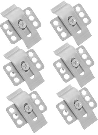 Balacoo Lot De 6 Attaches Pour Lavabo Clips De Fixation Pour Évier Supports D'Évier Sous Plan Matériel Pour Évier Sous Plan Supports D'Évier Sous Plan Pinces Pour Lavabo
