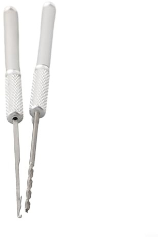Juego de 2 agujas de cebo de pesca de acero inoxidable, kit de herramientas de taladro Boilie para pesca gruesa de carpas