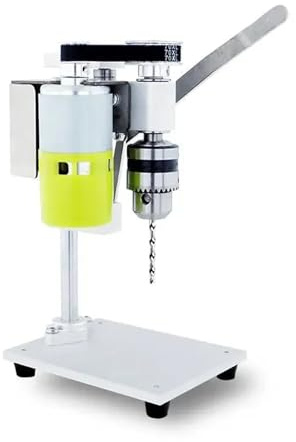 Taladro de columna, Minitaladro de banco eléctrico de alta precisión de 100 W, con mandril de 7 velocidades, for madera y metal.