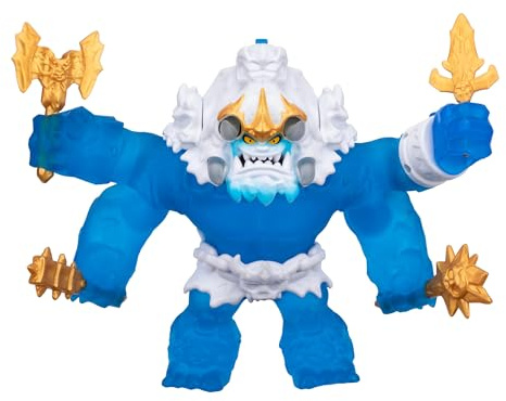 Goo Jitzu King Frostbite 10 inch action figure with 35+ Phrases and Lights, glucose-filled body, light-up horn pop attack, projectile punch fist