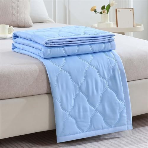 Summer Cooling Blanket for Night Sweats, Cooling Microfibre Summer Blanket, Lightweight Double Cold Effect Throw for Hot Sleepers, Absorb Heat Cooling Blankets for Sofa & Bed (Sky Blue, 200x230cm)
