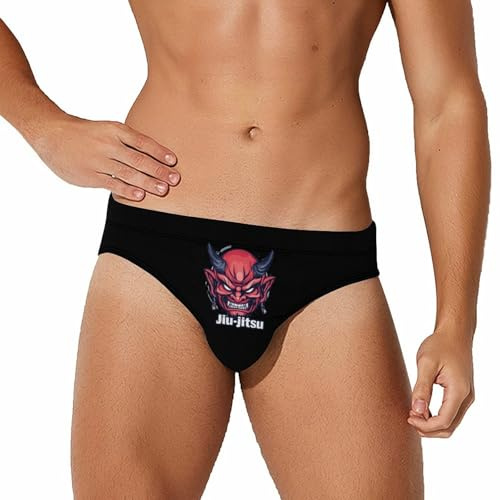 Maillot de Bain pour Homme, Motif démon Japonais, Masque Oni, Kabuki jiu-Jitsu, Short de Plage, Bikini, Maillot de Bain Sexy