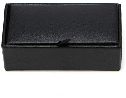 GMBYLBY Gemelos de viaje de cuero sintético, caja de almacenamiento para gemelos, caja de joyería de lujo con exhibición de lujo, caja de enlace de manguito, cajas de enlace de esposo, cajas para