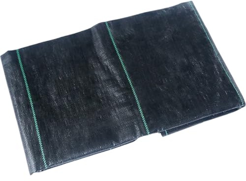 DEARMAMY Tela de Barrera para Malezas de Jardín 1m X 5m, Tejido Plástico Resistente y Permeable al Aire, Cubierta Control Malezas para Huerto y Paisajismo, Bloqueo Eficaz y Retención