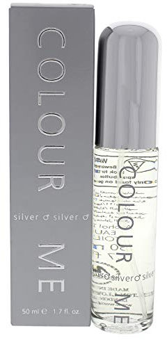 COLOUR ME Argento Profumo da uomo, Eau de Parfum 50 ml, fragranza di lusso - Dopobarba da uomo, persistente Fragranza di Milton-Lloyd, 50ml