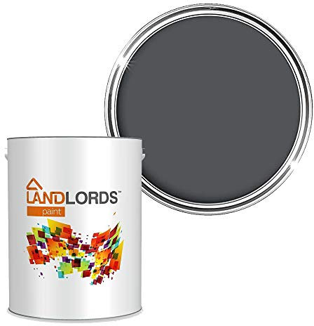 Landlords Anti Damp Paint Classic Grey 5L – Anti-Mould & Anti-Condensation Matt Finish Paint for Walls & Ceilings – Prevents Damp, Mould & Stains, Washable, Easy to Apply, Long-Lasting Protection