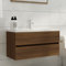 homiuse 90x38.5x45 cm Waschbeckenschrank mit Schublade Badezimmerschrank Badezimmer Möbel Waschbeckenunterschrank Badschrank Badunterschrank Badmöbel Waschbecken Unterschrank Braun