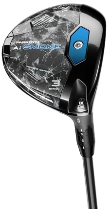 Callaway Paradym AI Smoke Max, Fairway 3HL Madera, Grafito, 5.0, Estándar