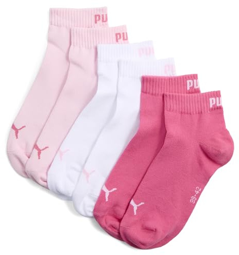 PUMA Lot de 3 paires de chaussettes hauteur 3/4 Unisexe