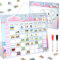 Wochenplaner Kinder - KETIEE Montessori Magnettafel Kinder 216 Magnete [inkl. Wetter, Jahreszeiten, Zeiten] - Wochenplan abwischbar magnetisch To Do Liste Kinder, Tagesplan Kinder Routine