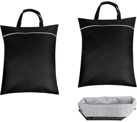 Hisdricus 2 PCS Sac a Linge Sale Voyage,45 x 57 cm Impermeable Vêtements Mouillés Organisateur Pliable,Sacs à Langer humides,avec Fermeture de Rangement pour Maillots de Bain, Voyage Sport, Gym