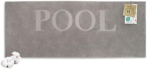 ZOLLNER badhandduk 100 % bomull, 80 x 200 cm, sten