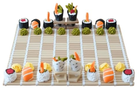 Sushi Go Game, Jeu d'échecs pour Adultes, Adolescents et élèves - pour Adultes, Adolescents et étudiants - pour Pique-Nique, Camping