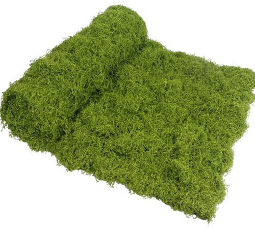 CEWUDA Fake Moss for Crafts 39 x 39 Faux Moss for Plants Indoor Artificial Moss for Decorating Emerald Green Faux Grass for Planters Crafts DIY Table Centerpieces Fairy Garden Wedding 100x100cm