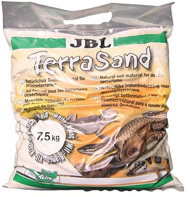 JBL 71019 Bodengrund für Wüstenterrarien Weißer sand TerraSand, 7,5 kg