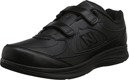 New Balance Men's 577 V1 Hook and Loop Shoe, Black, 11 X-Wide