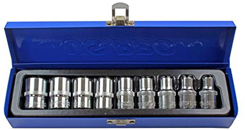 Bergen Professional BER1130 Lot de 9 embouts de vissage type E 1/2