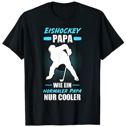Eishockey Papa Eishockeyspieler Vater Vatertag T-Shirt