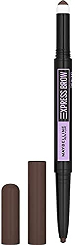 Maybelline New York - Crayon à Sourcils - Express Brow Satin Duo Crayon et Poudre - Teinte : Dark Brown (04)