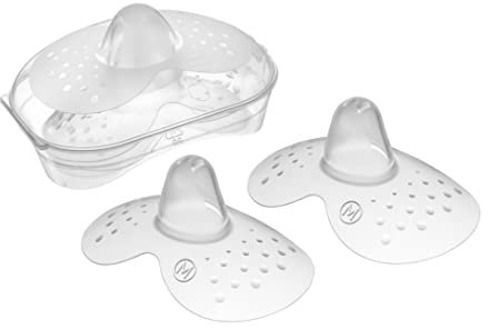 MAM SkinSoft Silikonnippel, für Reizungen, leicht anpassbar, hohe Akzeptanz und angenehm für die Haut des Babys, leicht zu reinigen und Selbststerilisierungssystem, Packung mit 2 Stück, Größe M