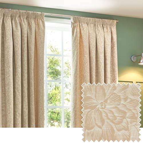 furn. Wylder Tende plissettate a matita jacquard floreali Grantley, Tende per Interni, Tendaggi